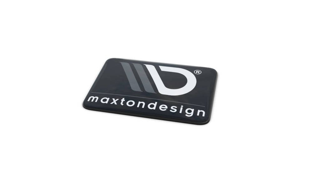 Maxton Sticker White 05 Petit autocollant de logo 15x2,8 cm blanc