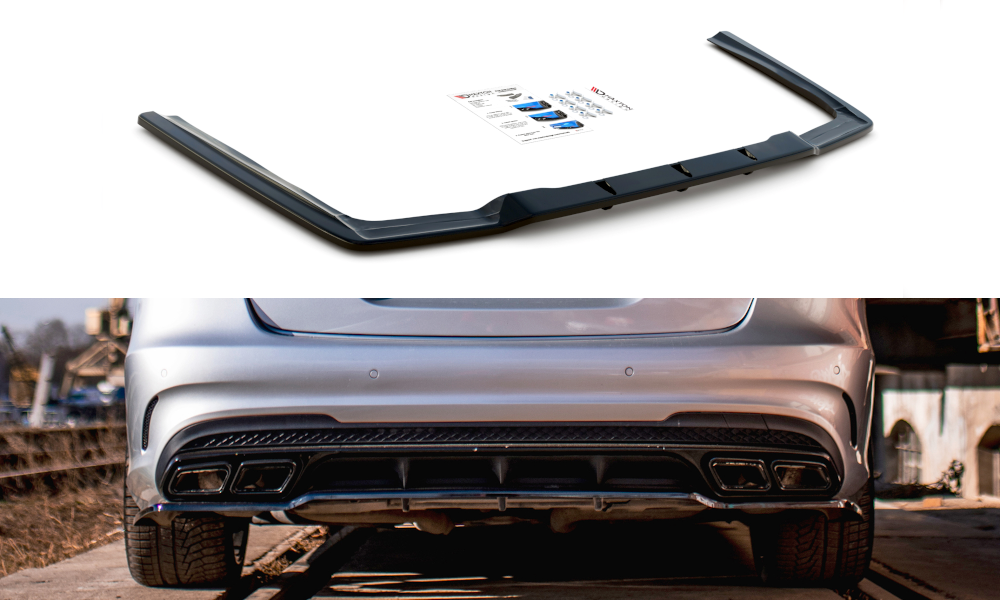 CENTRAL REAR SPLITTER (WITH VERTICAL BARS) MERCEDES-BENZ E63 AMG