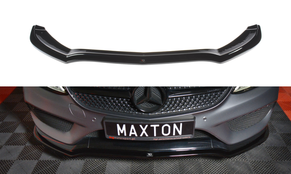 FRONT SPLITTER V.1 MERCEDES- BENZ C-CLASS W205 COUPE AMG-LINE – Maxton  Design USA