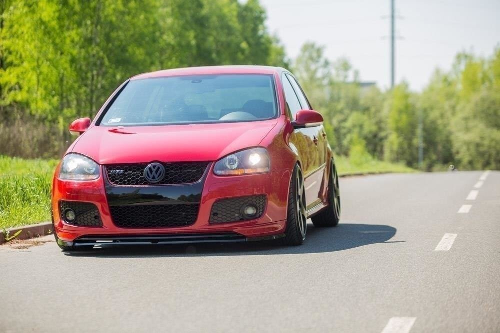 VW GOLF V Spoiler Splitter Carbon VW Golf V GTI 30TH Front Racing Splitter - Maxton Design \u2013 VUDU