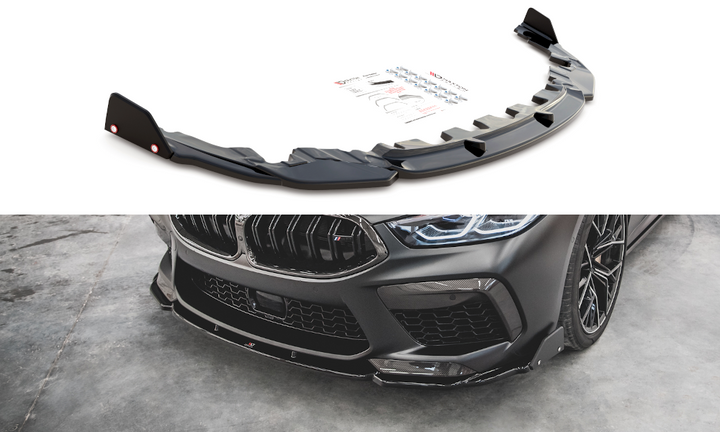 FRONT SPLITTER + FLAPS V.1 BMW M8 GRAN COUPE F93 / COUPE F92