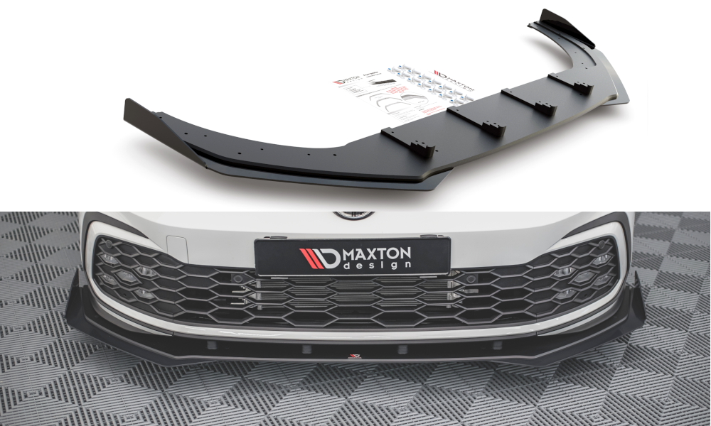 RACING DURABILITY FRONT SPLITTER + FLAPS VOLKSWAGEN GOLF 8 GTI / R-LIN – Maxton  Design USA