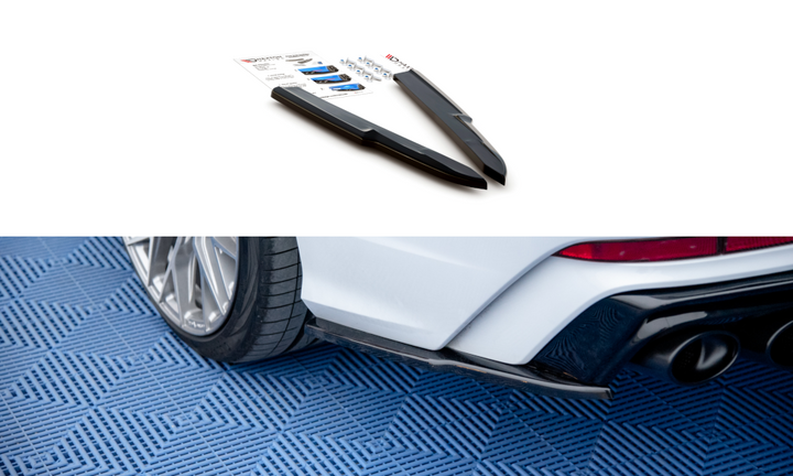 REAR SIDE SPLITTERS AUDI A6 C8 S-LINE (set for Maxton valance)