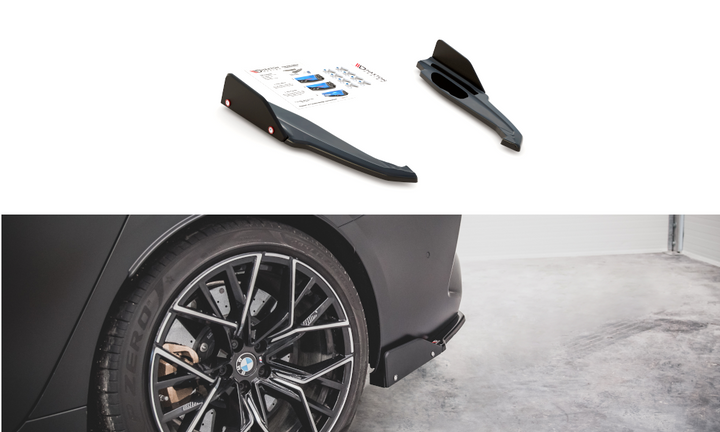 REAR SIDE SPLITTERS + FLAPS V.1 BMW M8 GRAN COUPE F93