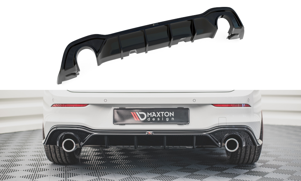 Maxton Design Gloss Black Rear Valance Seat Leon Mk3 Fr Facelift  (2017-2019) - Awesome GTI - Volkswagen Audi Group Specialists