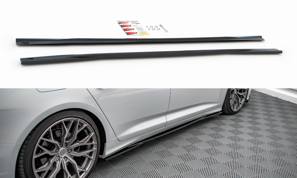 SIDE SKIRTS DIFFUSERS AUD A6 S-LINE / S6 C8 – Maxton Design USA