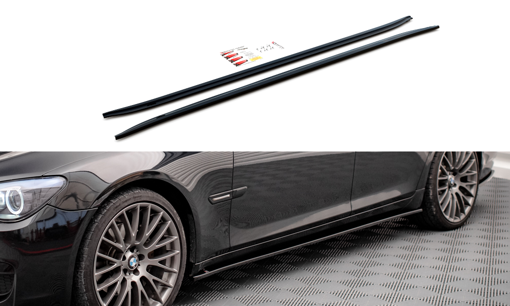 SIDE SKIRTS DIFFUSERS for BMW 4 F32 M-PACK Gloss Black