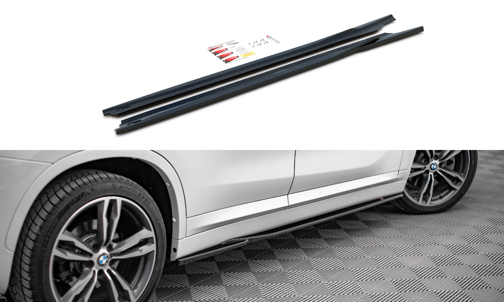 SIDE SKIRTS DIFFUSERS BMW X1 M-PACK F48 – Maxton Design USA
