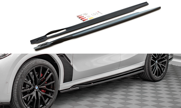 SIDE SKIRTS DIFFUSERS BMW X6 M-PACK G06