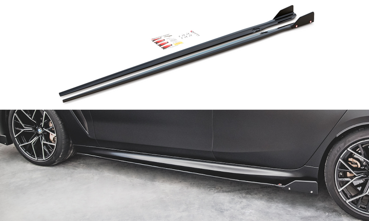 SIDE SKIRTS DIFFUSERS + FLAPS V.1 BMW M8 GRAN COUPE F93
