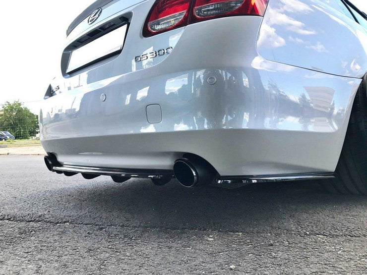 CENTRAL REAR SPLITTER LEXUS GS 300 MK3 FACELIFT (WITH VERTICAL BARS)