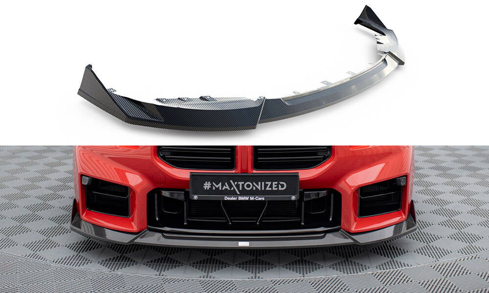 For BMW 2 Series M2 G87 2023-2024 Gloss Black Front Bumper Spoiler Lip