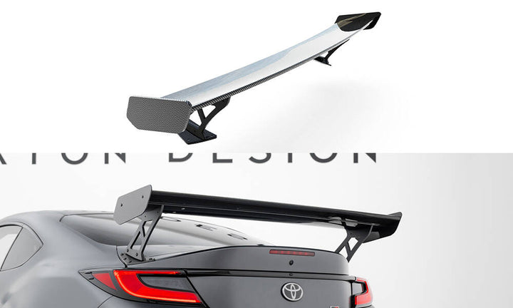 Carbon Spoiler With External Brackets Uprights Toyota GR86