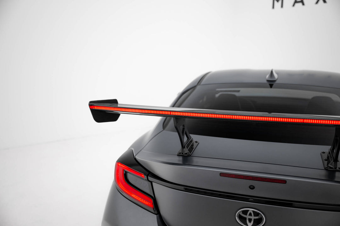 Carbon Spoiler With Internal Brackets Uprights + LED Toyota GR86