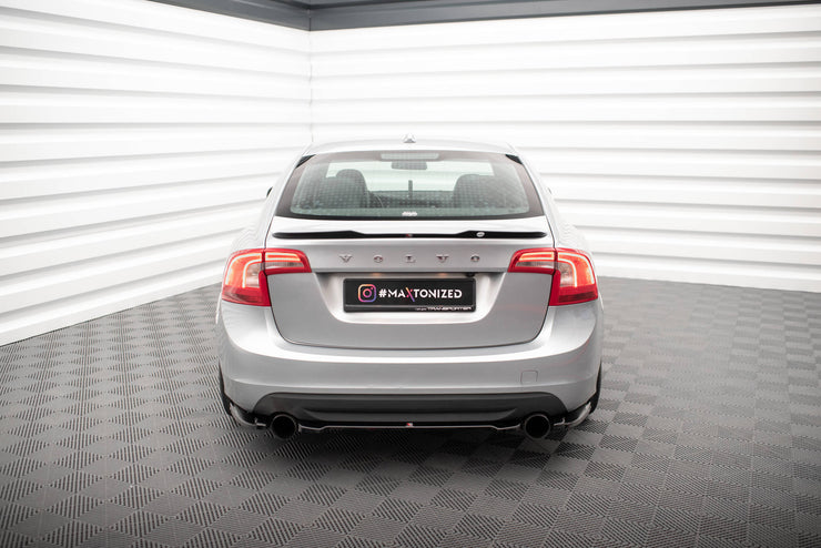 CENTRAL REAR SPLITTER FOR VOLVO S60 R-DESIGN MK2