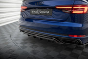 CENTRAL REAR SPLITTER (WITH VERTICAL BARS) AUDI A4 S-LINE (US MY2019)