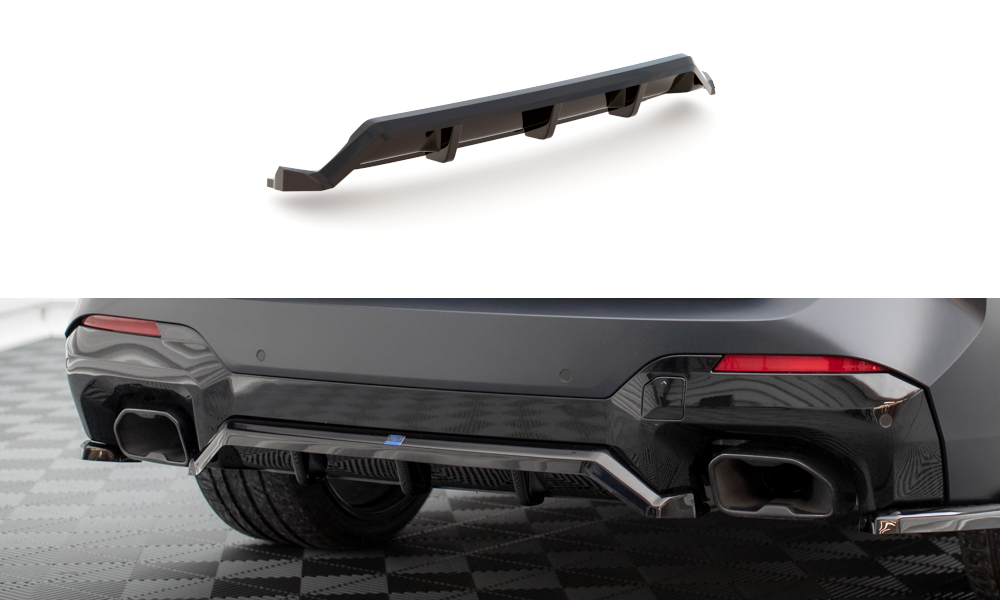 X3m Rear Diff Plate CENTRAL REAR SPLITTER (WITH VERTICAL BARS) SUITABLE FOR BMW X3 M-PACK ...