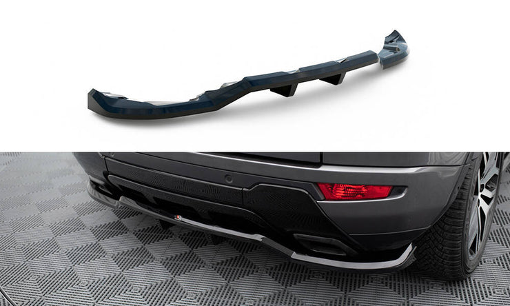 CENTRAL REAR SPLITTER (WITH VERTICAL BARS) LAND ROVER RANGE ROVER EVOQUE MK1 FACELIFT