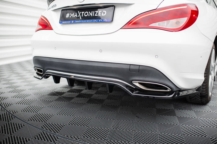 CENTRAL REAR SPLITTER (WITH VERTICAL BARS) MERCEDES-BENZ CLA C117 FACELIFT