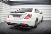 CENTRAL REAR SPLITTER (WITH VERTICAL BARS) MERCEDES-BENZ S AMG-LINE W222 FACELIFT