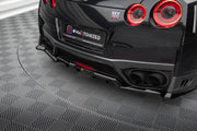 CENTRAL REAR SPLITTER (WITH VERTICAL BARS) NISSAN GTR R35 FACELIFT