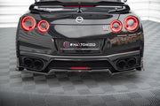 CENTRAL REAR SPLITTER (WITH VERTICAL BARS) NISSAN GTR R35 FACELIFT