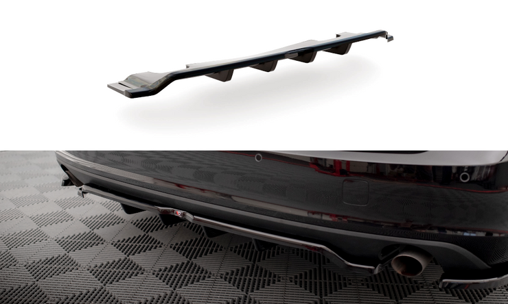 CENTRAL REAR SPLITTER (WITH VERTICAL BARS) V.2 VOLVO V90 MK2