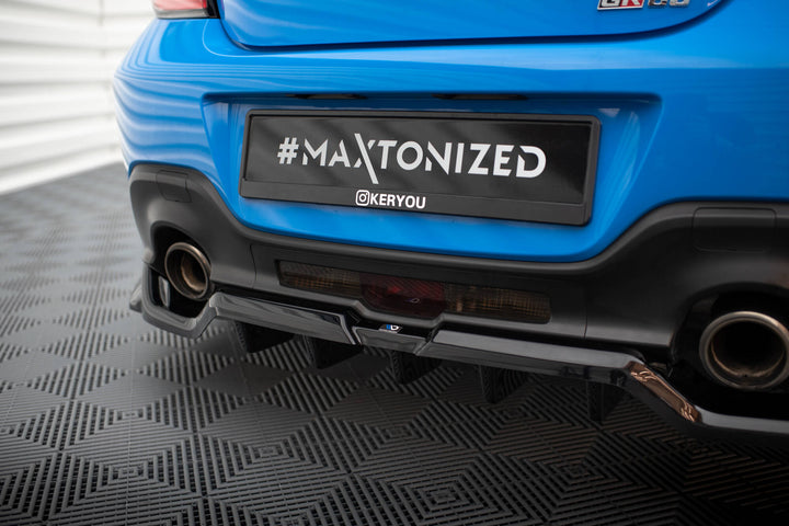 CENTRAL REAR SPLITTER (WITH VERTICAL BARS) V.3 TOYOTA GR86 MK1 / BRZ MK2