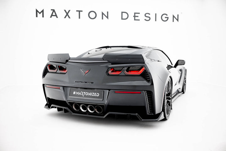 Central Rear Splitter (with vertical bars) suitable for Chevrolet Corvette Z06 C7