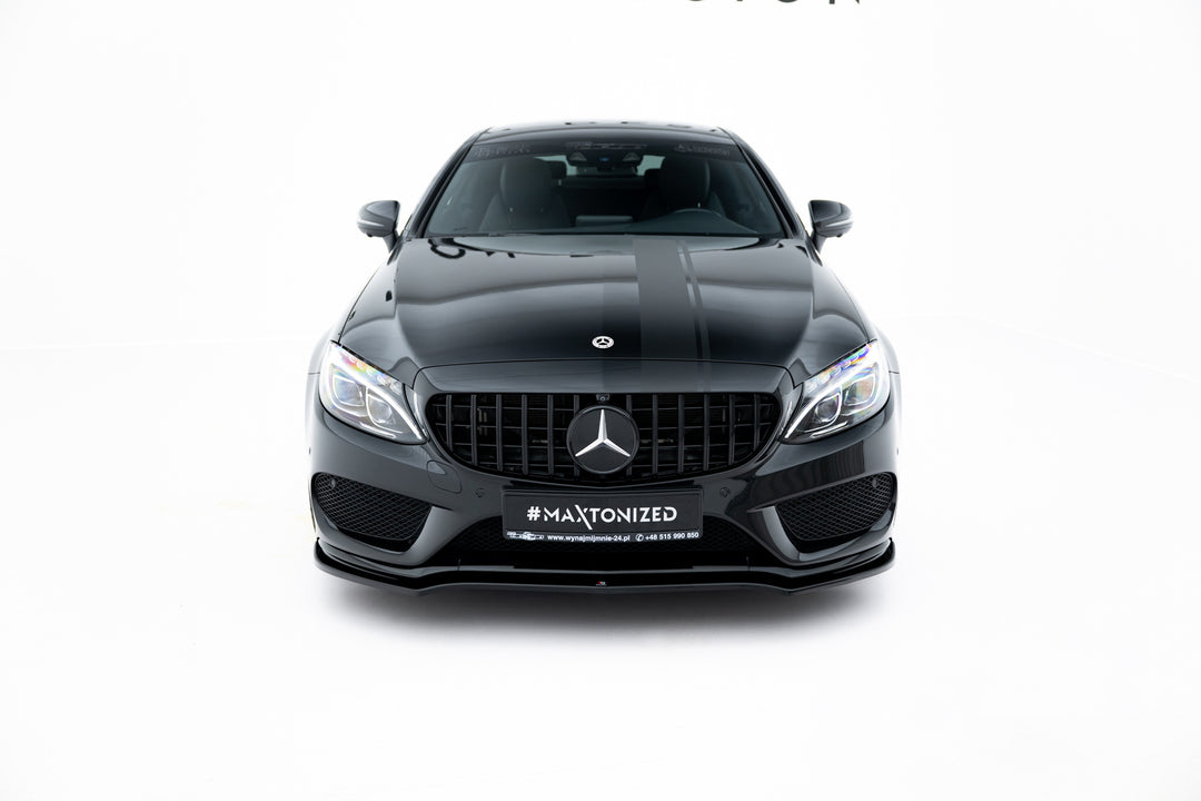 FRONT SPLITTER V.1 MERCEDES- BENZ C-CLASS W205 COUPE AMG-LINE