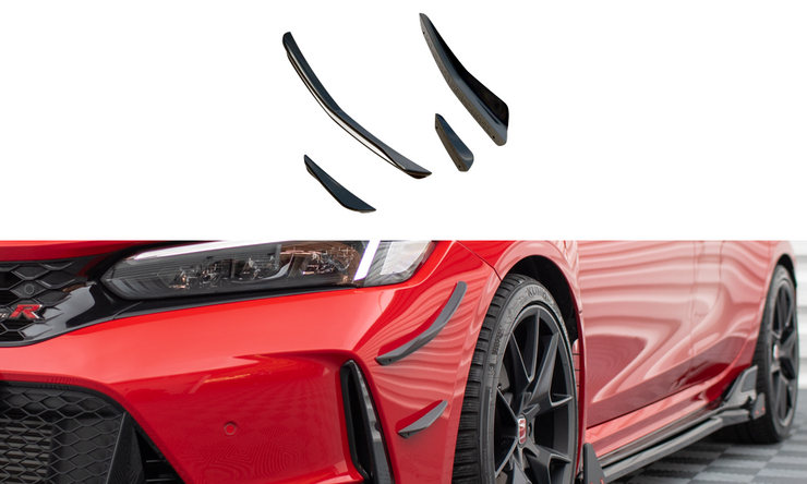 FRONT BUMPER WINGS (CANARDS) HONDA CIVIC TYPE-R MK 11