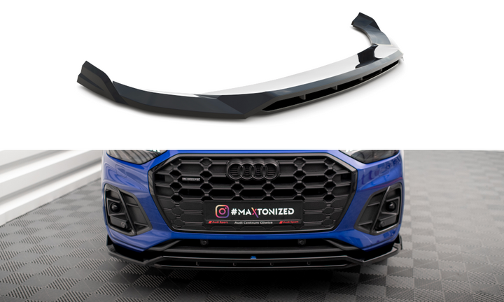 FRONT SPLITTER V.1 AUDI SQ5 / Q5 S-LINE SUV / SPORTBACK MK2 FACELIFT