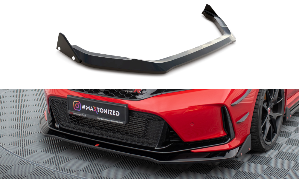 FRONT SPLITTER V.1 + FLAPS HONDA CIVIC TYPE-R MK 11 – Maxton Design USA
