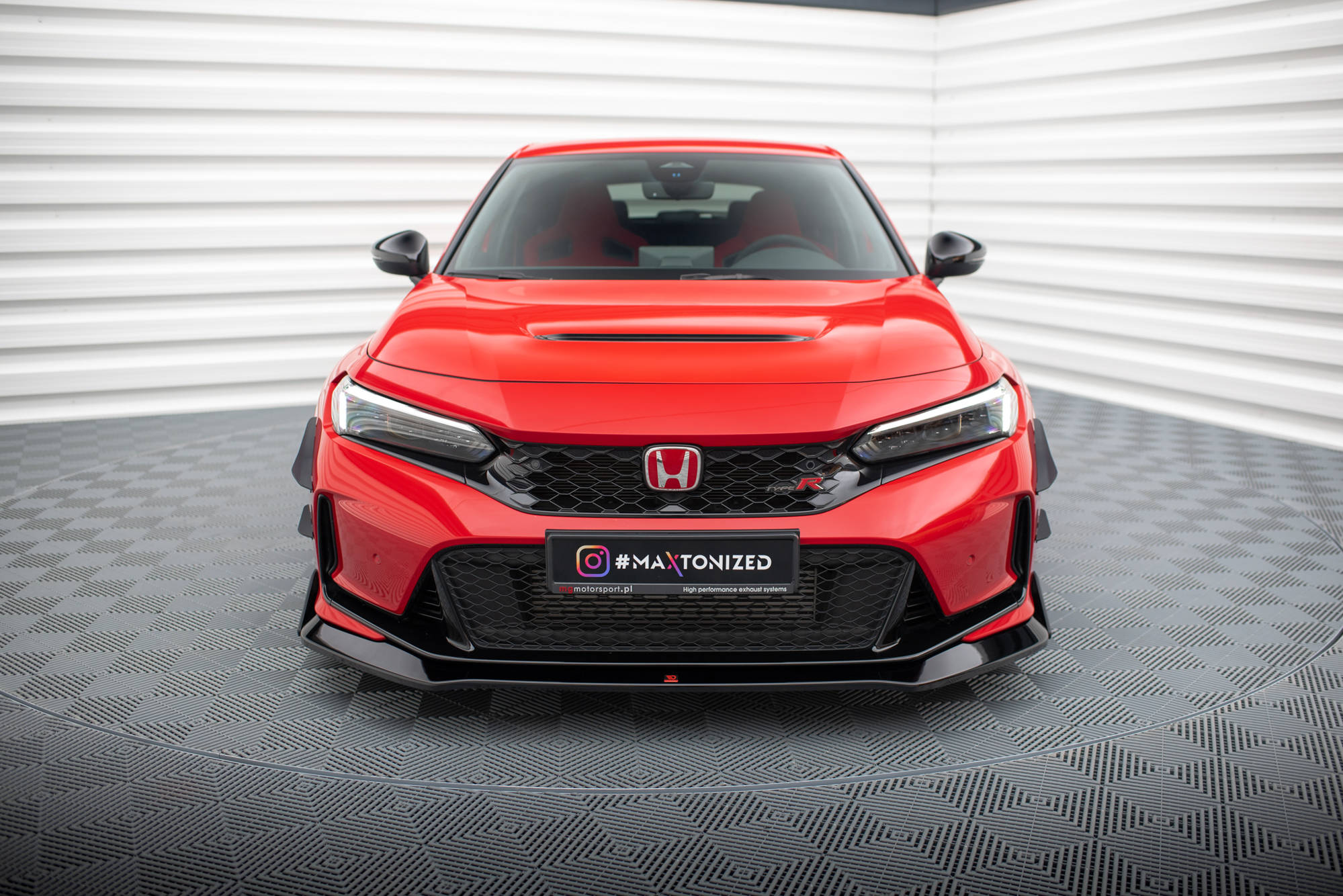 FRONT SPLITTER V.1 + FLAPS HONDA CIVIC TYPE-R MK 11 – Maxton