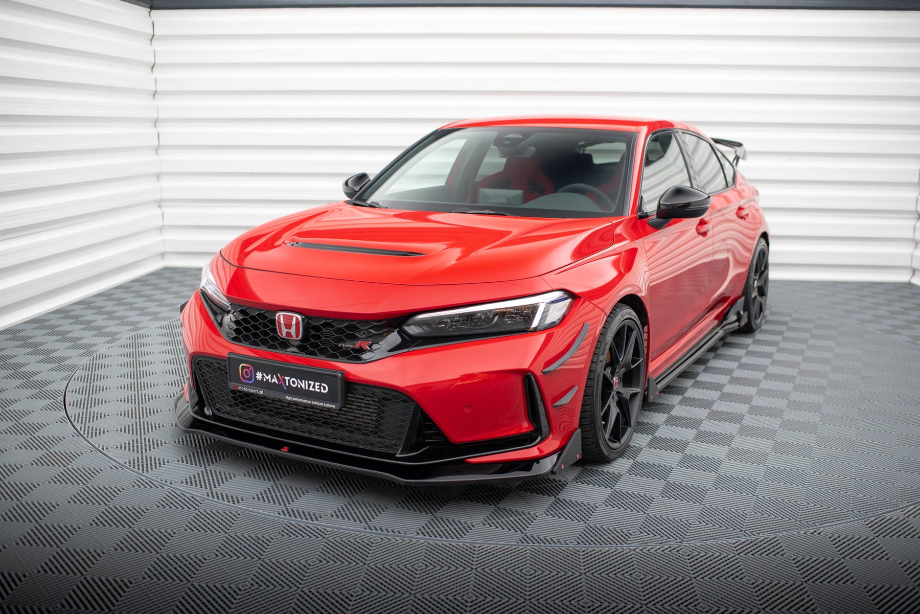 FRONT SPLITTER V.1 + FLAPS HONDA CIVIC TYPE-R MK 11 – Maxton Design USA