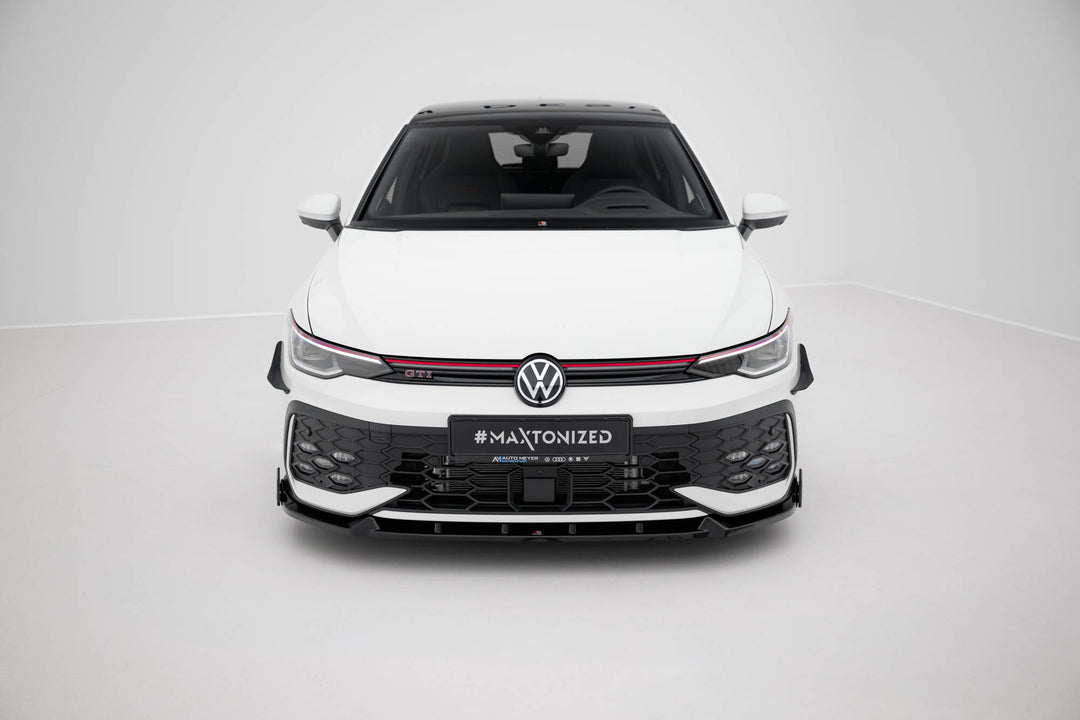 Front Splitter V.2 + Flaps Volkswagen Golf GTI / GTE / R-Line Mk8 Facelift