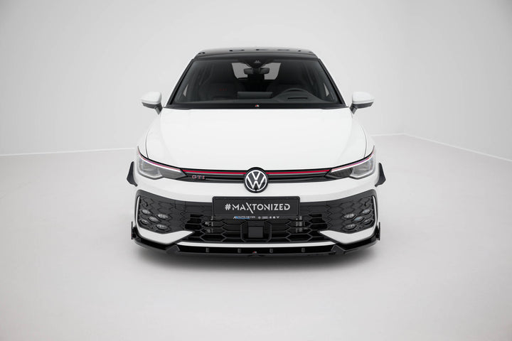 Front Splitter V.2 + Flaps Volkswagen Golf GTI / GTE / R-Line Mk8 Facelift