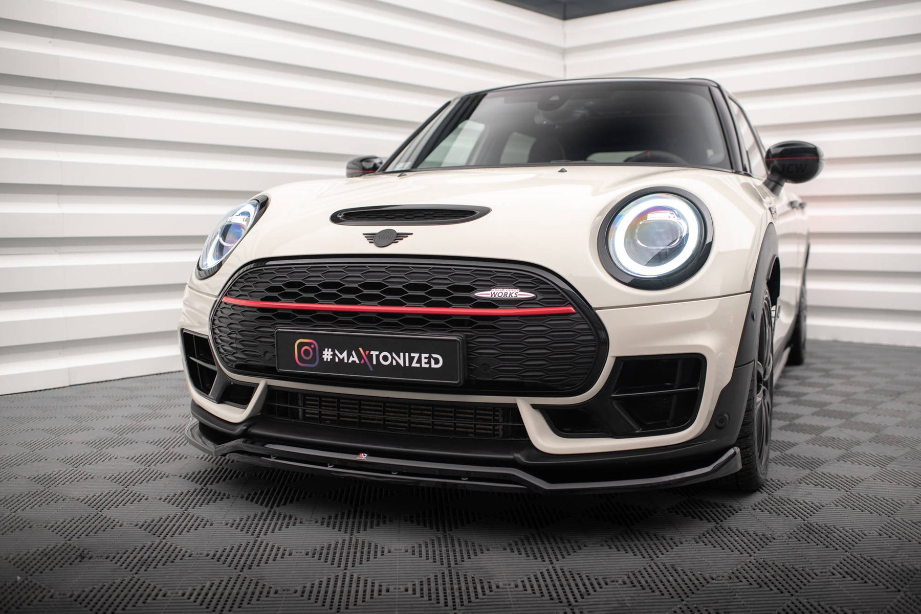 FRONT SPLITTER V.2 MINI COOPER CLUBMAN JOHN COOPER WORKS F54 FACELIFT ...