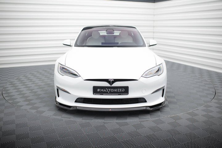 FRONT SPLITTER V.2 TESLA MODEL S PLAID MK1 FACELIFT