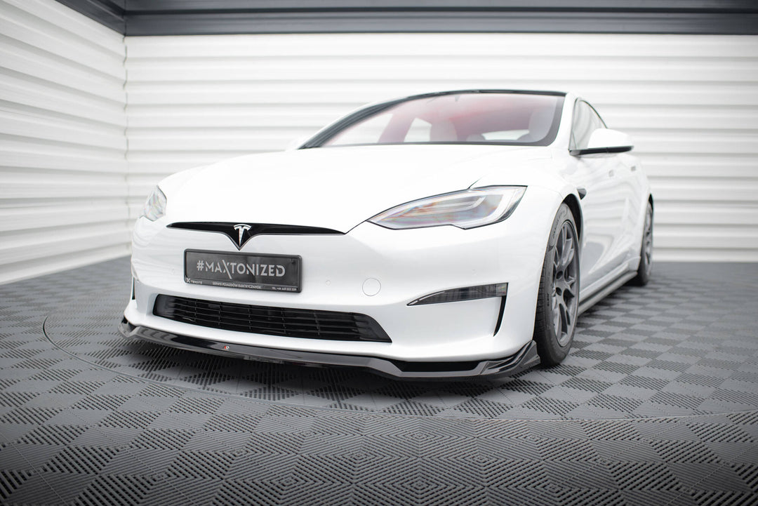 FRONT SPLITTER V.2 TESLA MODEL S PLAID MK1 FACELIFT