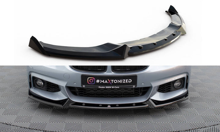 FRONT SPLITTER V.4 BMW 4 COUPE M-PACK F32