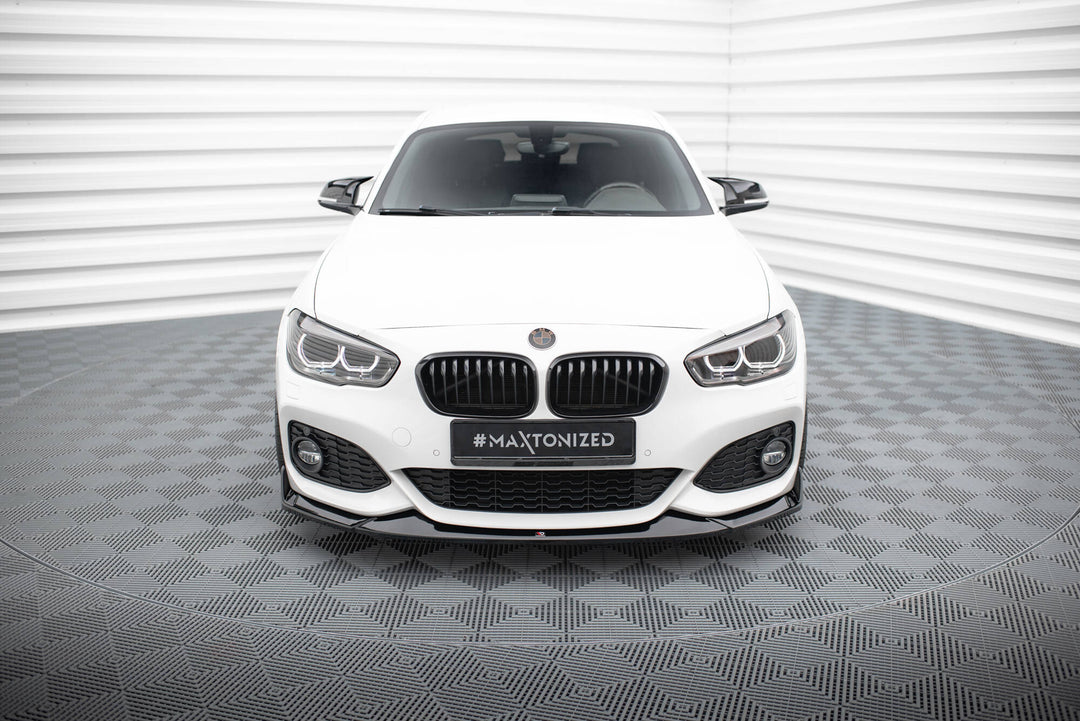Front Splitter V.4 CSL Look suitable for BMW 1 M-Pack / M140i F20 Facelift