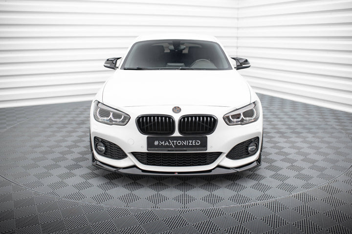 Front Splitter V.4 CSL Look suitable for BMW 1 M-Pack / M140i F20 Facelift