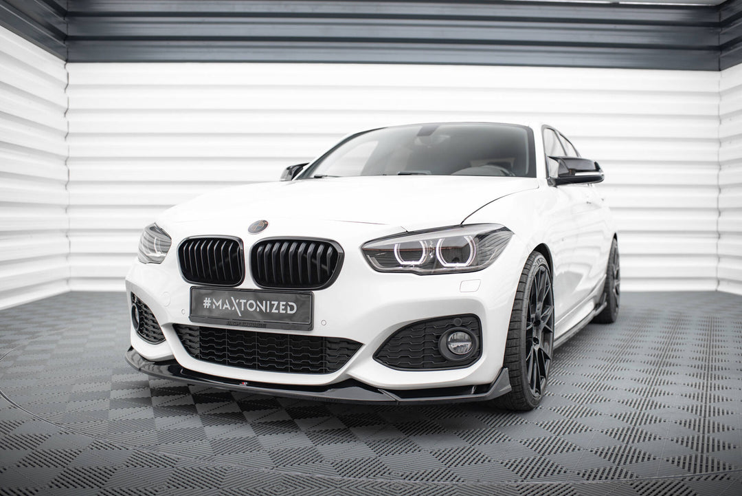 Front Splitter V.4 CSL Look suitable for BMW 1 M-Pack / M140i F20 Facelift