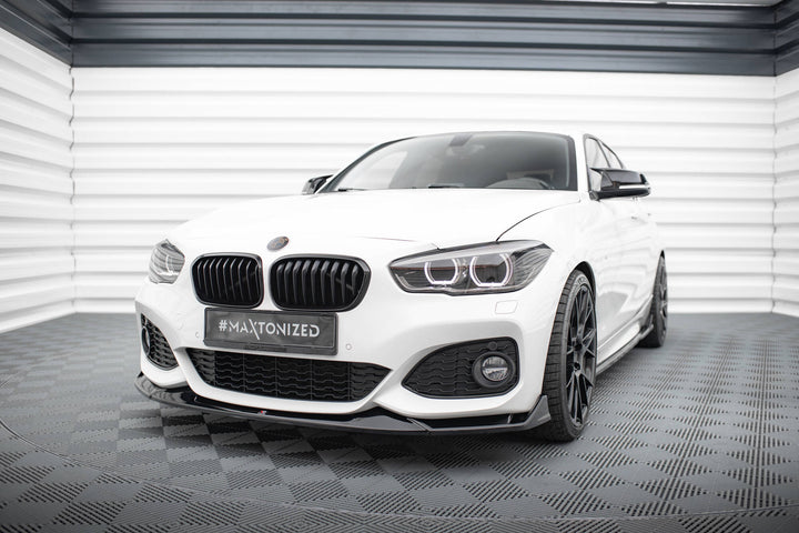 Front Splitter V.4 CSL Look suitable for BMW 1 M-Pack / M140i F20 Facelift