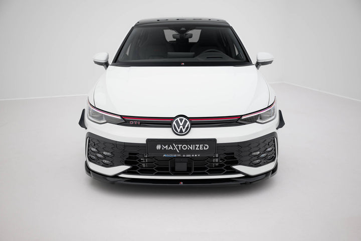 Front Splitter V.4 Volkswagen Golf GTI / GTE / R-Line Mk8 Facelift