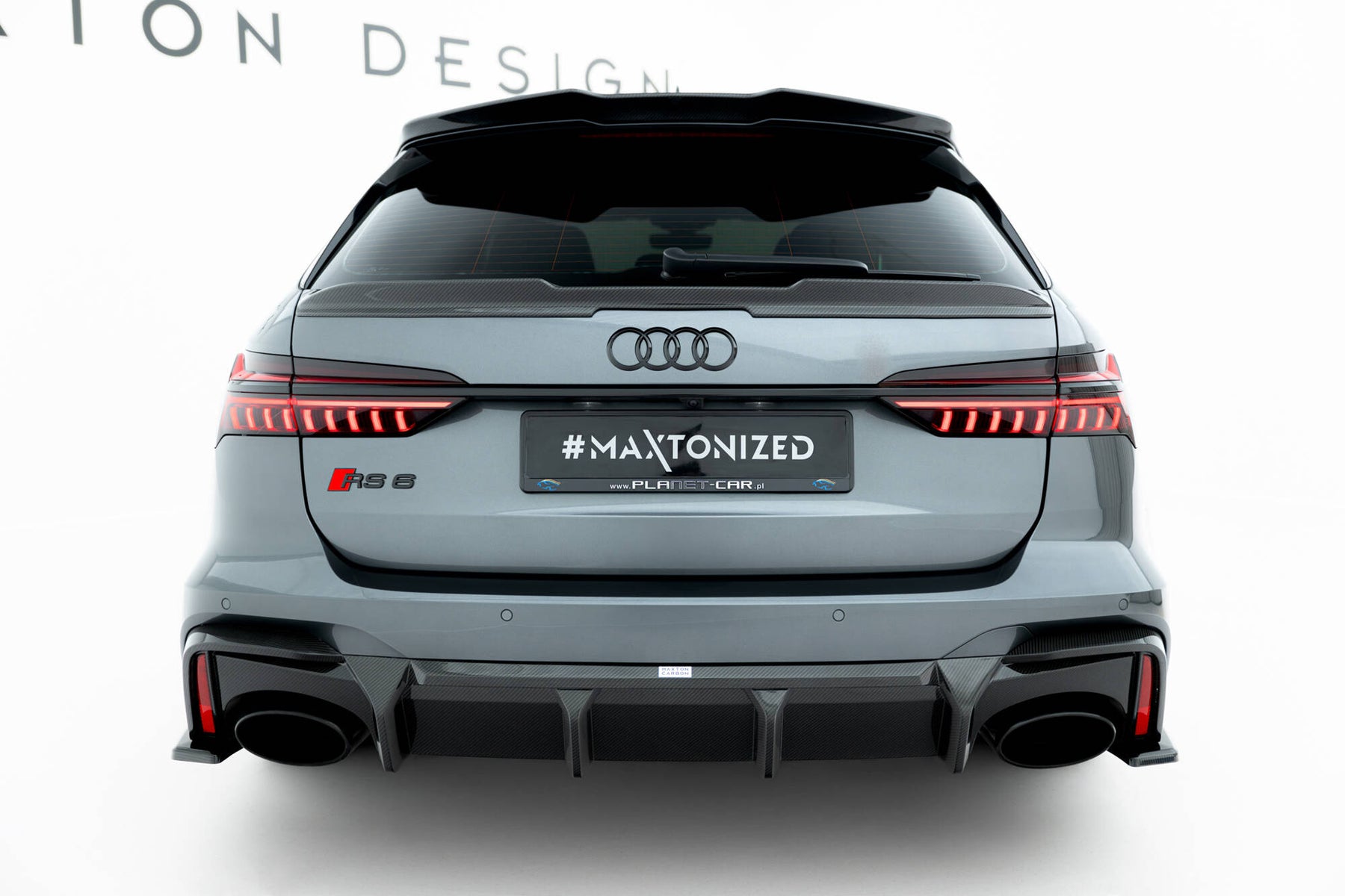 Carbon Fiber Rear Diffuser Audi RS6 C8 – Maxton Design USA