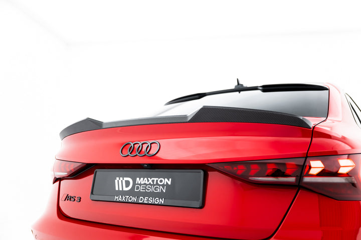 Carbon Fiber Spoiler cap V.1 Audi RS3 / S3 / A3 S-Line / A3 Sedan 8Y Facelift