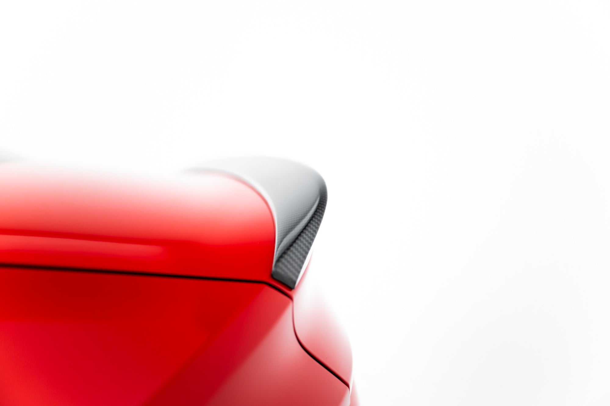 Carbon Fiber Spoiler cap V.2 SUITABLE FOR Audi RS3 / S3 / A3 S