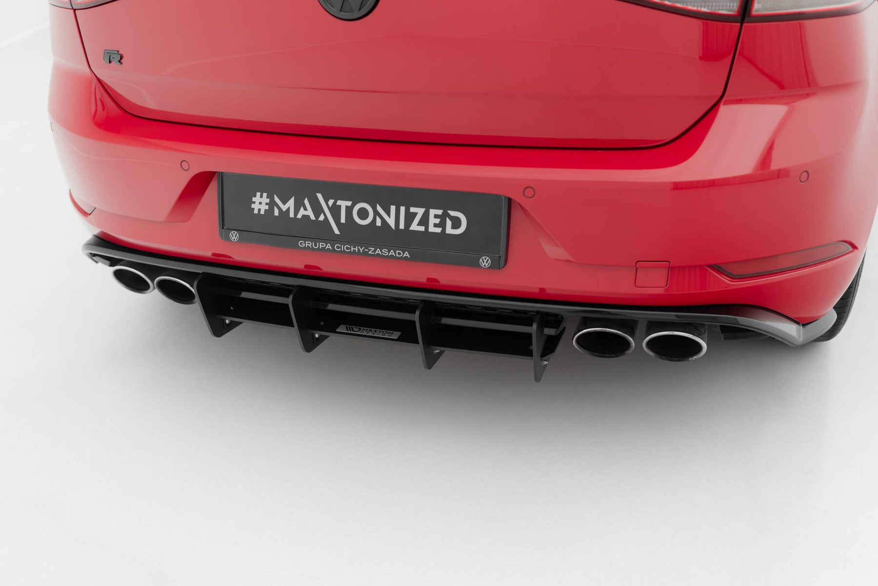 Golf R Diffuser Vs Regular Diffuser REAR DIFFUSER VW GOLF VII R (FACELIFT) – Maxton Design USA